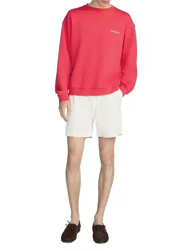 Frame The Sotheby's Crewneck Sweatshirt - Red Washed | Thumbnail 1 Frame The Sotheby's Crewneck Sweatshirt - Red Washed | Thumbnail 1