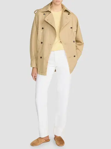 Frame Women's X Sotheby's Cotton Short Trench Coat | Thumbnail 2 Frame Women's X Sotheby's Cotton Short Trench Coat | Thumbnail 2