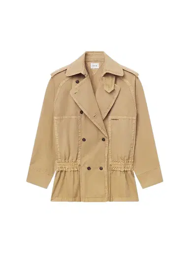 Frame Women's X Sotheby's Cotton Short Trench Coat | Thumbnail 1 Frame Women's X Sotheby's Cotton Short Trench Coat | Thumbnail 1
