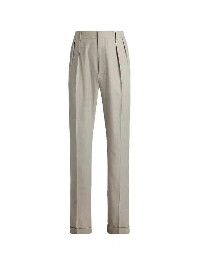 Ralph Lauren Purple Label Men's Wool Flannel Trousers - Pearl Grey