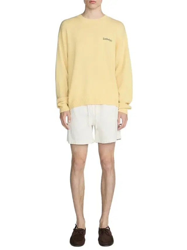 FRAME x Sotheby's Cashmere Sweater - Yellow