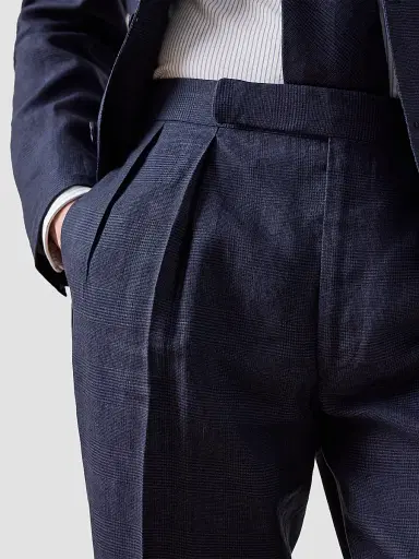 Ralph Lauren Purple Label Men's Gregory Cashmere-Silk Glen Plaid Trousers | Thumbnail 5