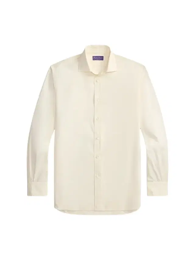 Ralph Lauren Purple Label Men's Poplin Button-Front Shirt - Classic Cream