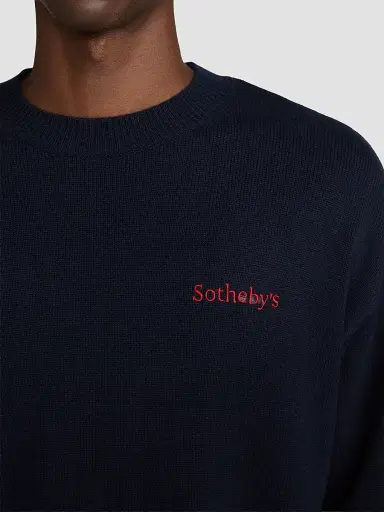 Frame x Sotheby's Cashmere Sweater - Navy | Thumbnail 5 Frame x Sotheby's Cashmere Sweater - Navy | Thumbnail 5