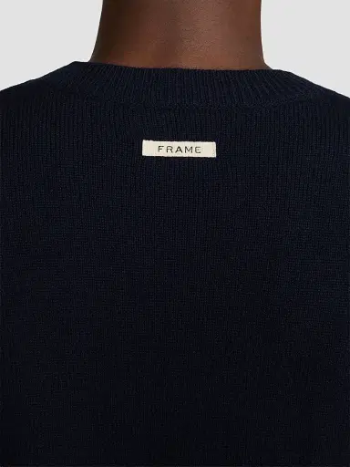 Frame x Sotheby's Cashmere Sweater - Navy | Thumbnail 6 Frame x Sotheby's Cashmere Sweater - Navy | Thumbnail 6