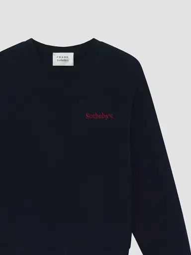 Frame x Sotheby's Cashmere Sweater - Navy | Thumbnail 7 Frame x Sotheby's Cashmere Sweater - Navy | Thumbnail 7