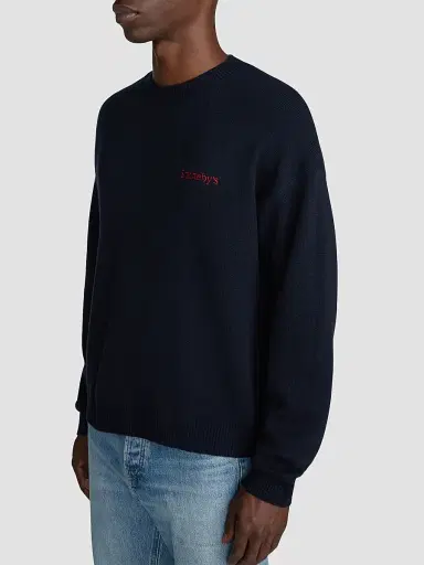 Frame x Sotheby's Cashmere Sweater - Navy | Thumbnail 9 Frame x Sotheby's Cashmere Sweater - Navy | Thumbnail 9