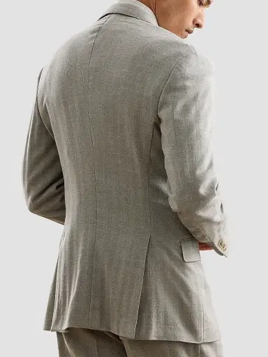 Ralph Lauren Purple Label Men's Herringbone Cashmere-Wool Single-Breasted Sportcoat - Pearl Grey Multi | Thumbnail 8 Ralph Lauren Purple Label Men's Herringbone Cashmere-Wool Single-Breasted Sportcoat - Pearl Grey Multi | Thumbnail 8