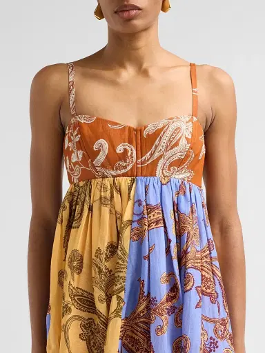 Hemant & Nandita Women's Printed Linen-Blend A-Line Mini Dress - Size XXL | Thumbnail 5