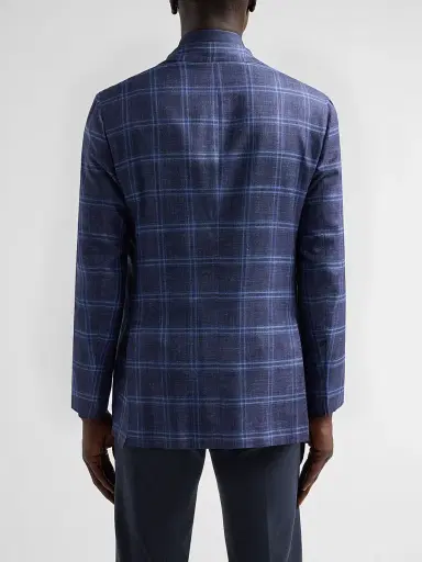 Kiton Men's Cashmere Plaid Single-Breasted Sport Coat | Thumbnail 3
