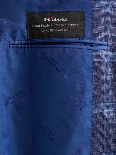 Kiton Men's Cashmere Plaid Single-Breasted Sport Coat | Thumbnail 6