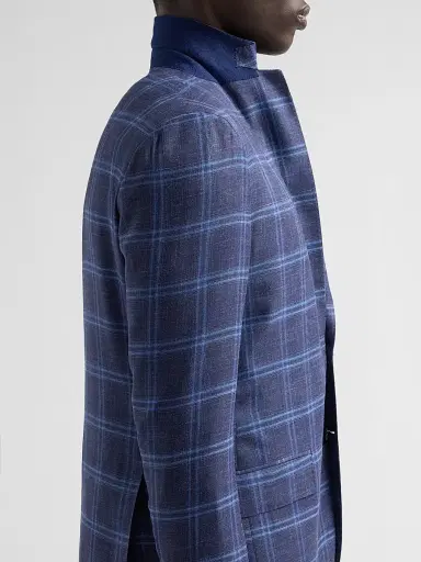Kiton Men's Cashmere Plaid Single-Breasted Sport Coat | Thumbnail 7