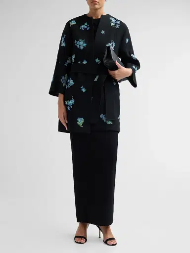 Libertine Women's Bluebell Lane Embellished Opera Wrap Coat - Black - Size Medium | Thumbnail 2 Libertine Women's Bluebell Lane Embellished Opera Wrap Coat - Black - Size Medium | Thumbnail 2