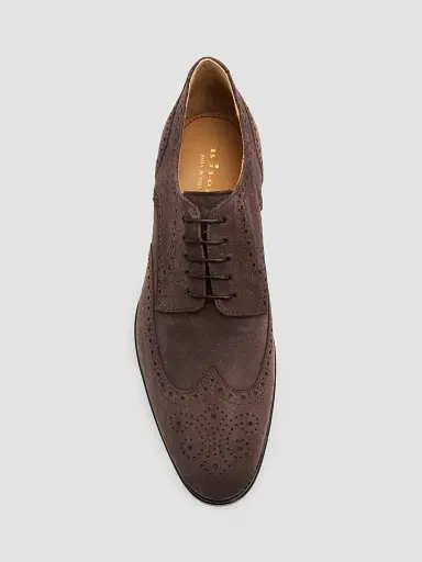 Kiton Men's Wingtip Suede Oxfords | Thumbnail 3