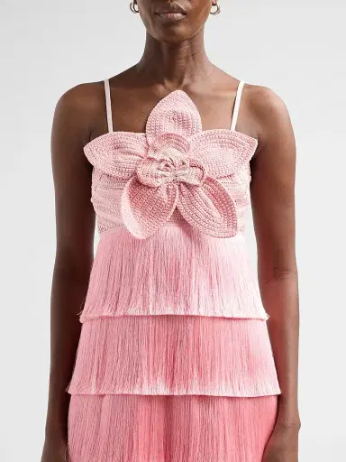 PatBo Women's Petal Fringe Crochet Flower Mini Dress - Pink - Size 8 | Thumbnail 5 PatBo Women's Petal Fringe Crochet Flower Mini Dress - Pink - Size 8 | Thumbnail 5