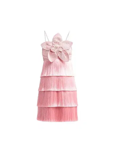 PatBo Women's Petal Fringe Crochet Flower Mini Dress | Thumbnail 1 PatBo Women's Petal Fringe Crochet Flower Mini Dress | Thumbnail 1