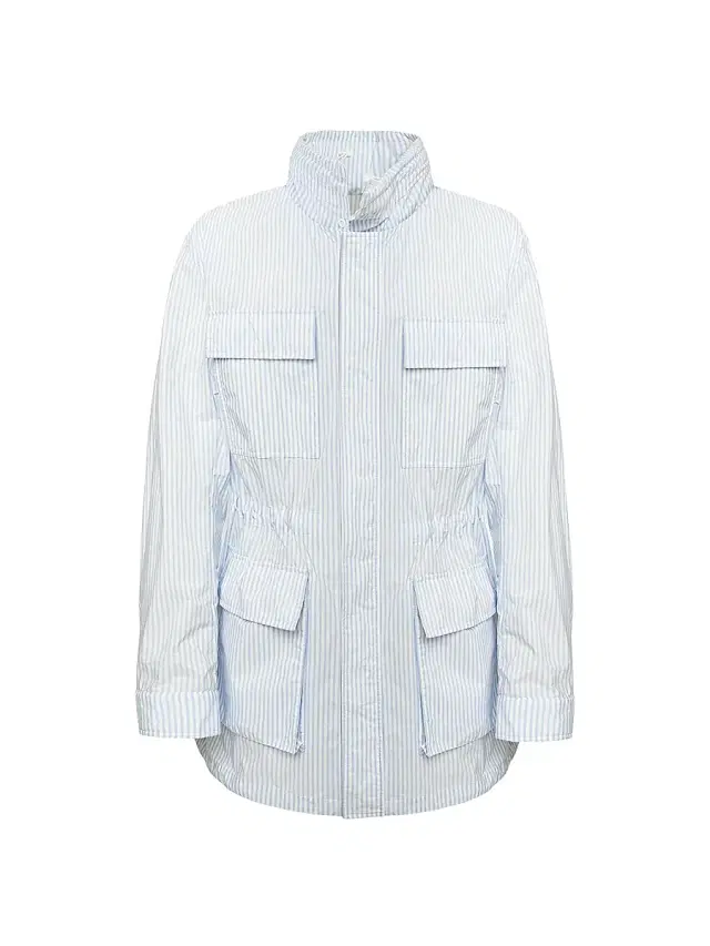 Malo Women's Oversized Field Jacket - Candido Fog Blue