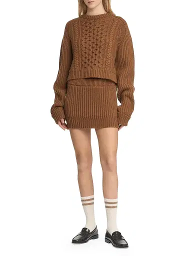 Malo Women's Cable-Knit Cashmere Sweater - Garofano | Thumbnail 2