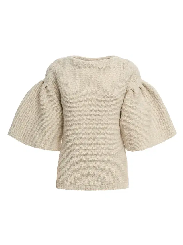 Malo Women's Wool-Cashmere Knit Puff-Sleeve Top - Margherita