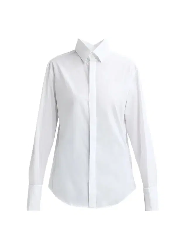 Jean Paul Gaultier Women's Open Fly Away Cotton Shirt - White