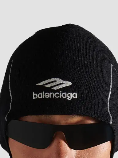Balenciaga Men's 3B Sports Icon Sporty Beanie | Thumbnail 3 Balenciaga Men's 3B Sports Icon Sporty Beanie | Thumbnail 3