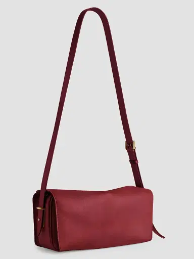Balenciaga Women's Le 7 Medium Shoulder Bag - Ruby Moka | Thumbnail 3