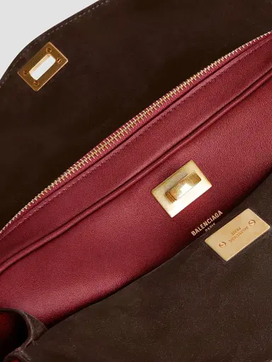 Balenciaga Women's Le 7 Medium Shoulder Bag - Ruby Moka | Thumbnail 5