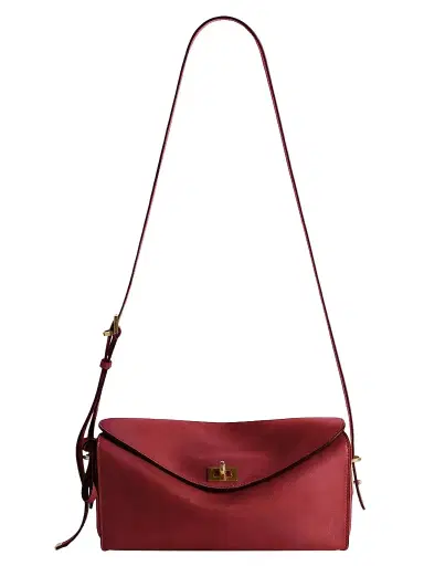 Balenciaga Women's Le 7 Medium Shoulder Bag - Ruby Moka | Thumbnail 1