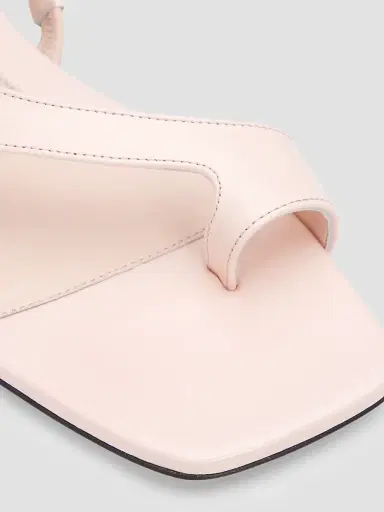 TOTEME Women's Leather Asymmetric Sandals | Thumbnail 5