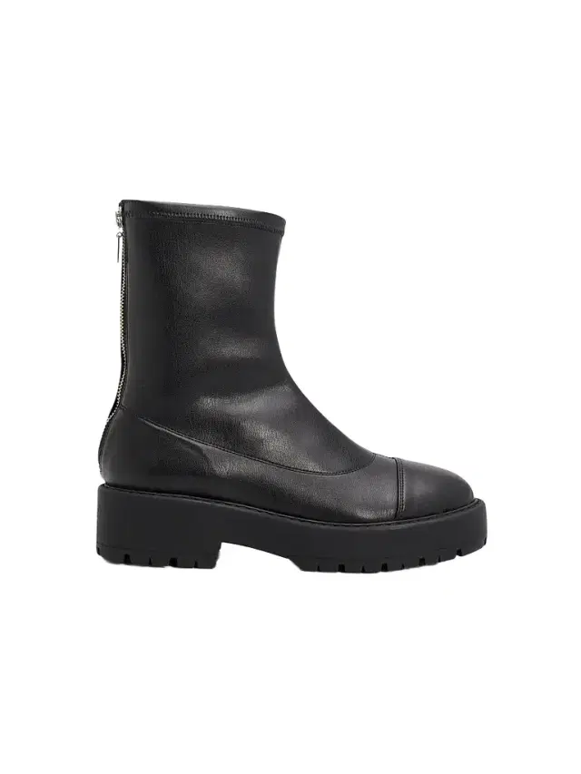 Schutz Women's Rita 90MM Leather Platform Boots - Black