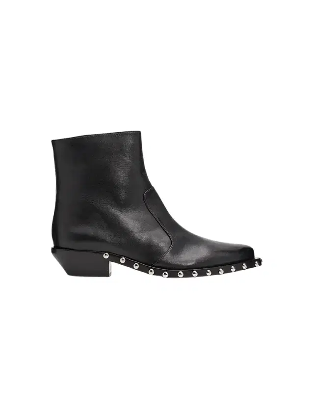 Schutz Women's Taylor 30MM Studded Leather Booties - Black
