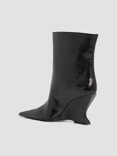 Schutz Women's Siena 115MM Leather Booties - Black | Thumbnail 4