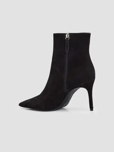 Schutz Women's Mikki 85MM Suede Booties - Black | Thumbnail 4