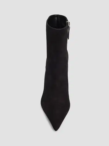 Schutz Women's Mikki 85MM Suede Booties - Black | Thumbnail 5