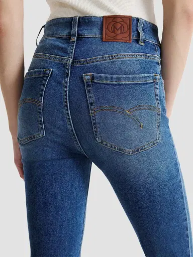 Marella Women's Stretch Denim Boot Cut Jeans - Electric Blue - Size 12 | Thumbnail 5