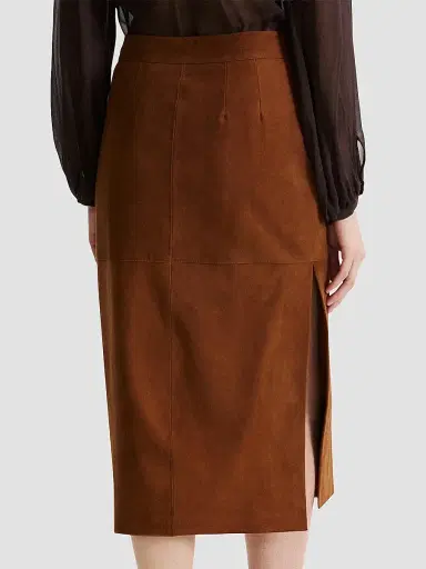 Marella Women's Suede Pencil Skirt | Thumbnail 4