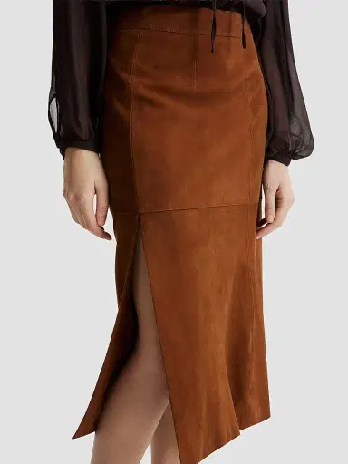 Marella Women's Suede Pencil Skirt | Thumbnail 5