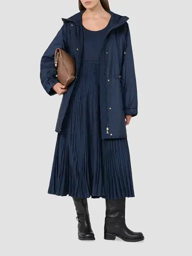 Weekend Max Mara Women's Reversible Water Repellent Canvas Padded Parka - Navy - Size 4 | Thumbnail 2 Weekend Max Mara Women's Reversible Water Repellent Canvas Padded Parka - Navy - Size 4 | Thumbnail 2
