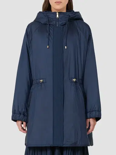 Weekend Max Mara Women's Reversible Water Repellent Canvas Padded Parka - Navy - Size 4 | Thumbnail 3 Weekend Max Mara Women's Reversible Water Repellent Canvas Padded Parka - Navy - Size 4 | Thumbnail 3