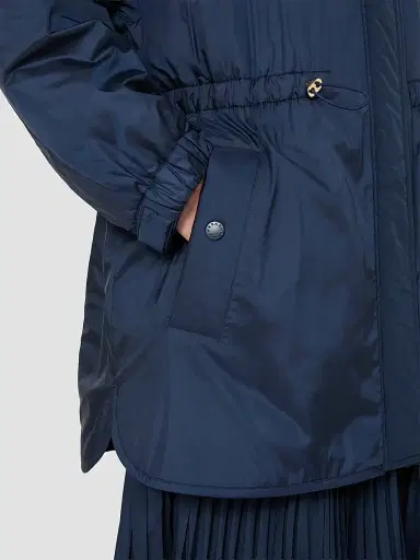 Weekend Max Mara Women's Reversible Water Repellent Canvas Padded Parka - Navy - Size 4 | Thumbnail 7 Weekend Max Mara Women's Reversible Water Repellent Canvas Padded Parka - Navy - Size 4 | Thumbnail 7