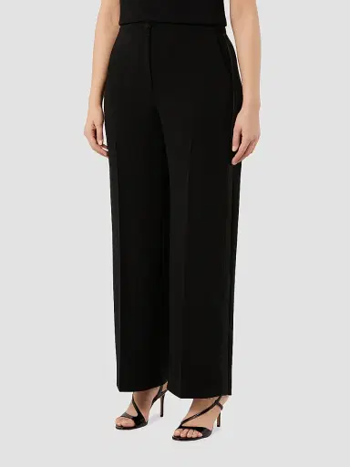 Marina Rinaldi Women's Cady and Satin Trousers - Black - Size 14 | Thumbnail 3 Marina Rinaldi Women's Cady and Satin Trousers - Black - Size 14 | Thumbnail 3