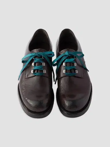 Prada Men's Antiqued Leather Lace-Up Shoes - Brown - Size 11 | Thumbnail 2 Prada Men's Antiqued Leather Lace-Up Shoes - Brown - Size 11 | Thumbnail 2