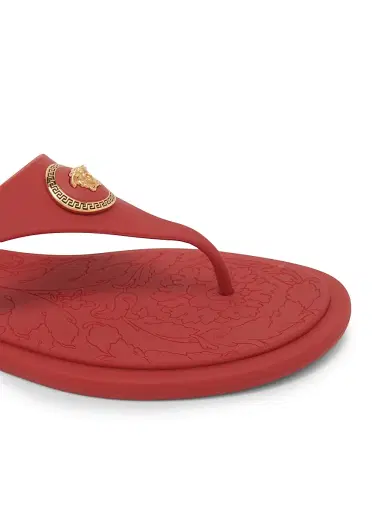 Versace Women's Medusa Baroque Flip-Flops - Fire | Thumbnail 5 Versace Women's Medusa Baroque Flip-Flops - Fire | Thumbnail 5