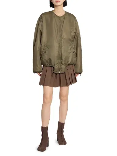MM6 MAISON MARGIELA Women's Bomber Jacket - Khaki - Size 8 | Thumbnail 2