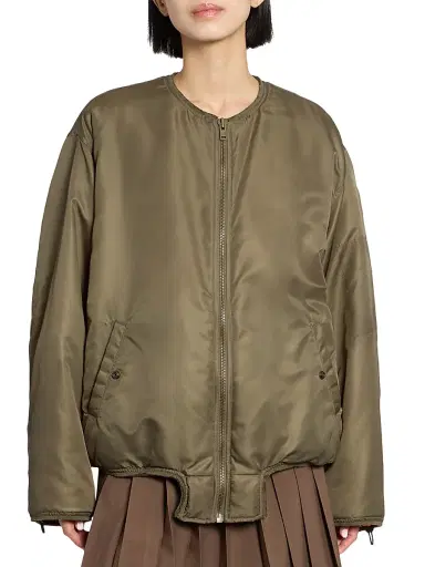 MM6 MAISON MARGIELA Women's Bomber Jacket - Khaki - Size 8 | Thumbnail 3