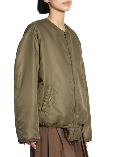 MM6 MAISON MARGIELA Women's Bomber Jacket - Khaki - Size 8 | Thumbnail 4