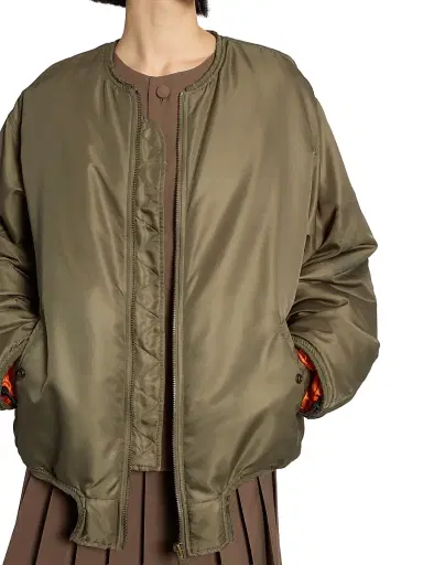 MM6 MAISON MARGIELA Women's Bomber Jacket - Khaki - Size 8 | Thumbnail 6