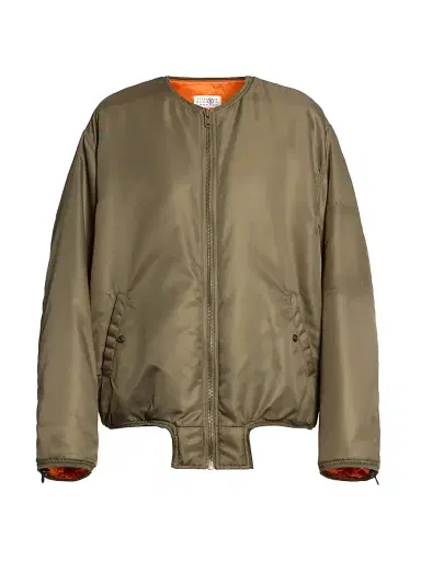 MM6 MAISON MARGIELA Women's Bomber Jacket - Khaki - Size 8 | Thumbnail 1