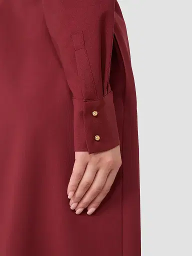 Max Mara Women's Woollen Cloth Shirt Dress - Ruby - Size 14 | Thumbnail 6