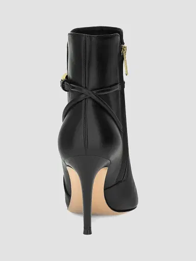 Gianvito Rossi Women's 85MM Nappa Leather Booties - Nero Black - Size 12 | Thumbnail 3